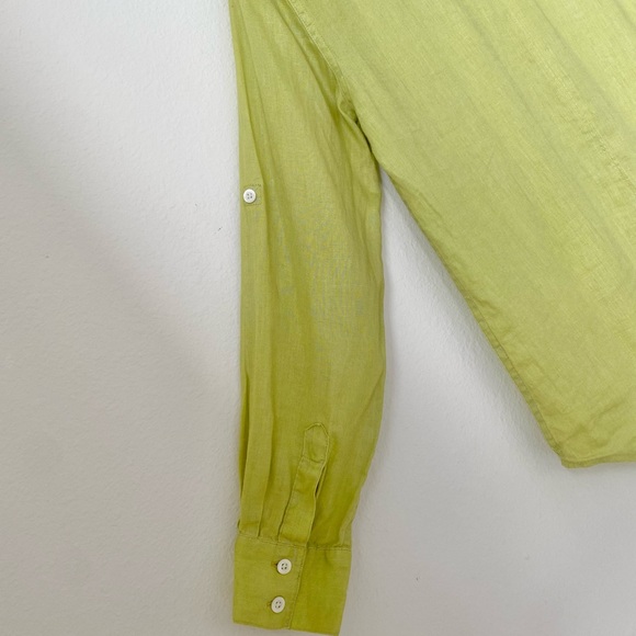 Tommy Bahama - Long Sleeve Button Down Oversized 100% Linen Shirt - Picture 11 of 14